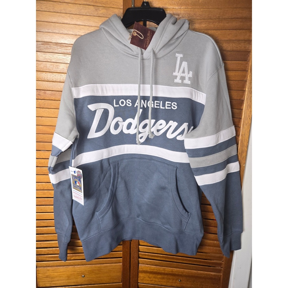 Los Angeles Dodgers Mitchell & Ness Head Coach Hoodie Mens Medium